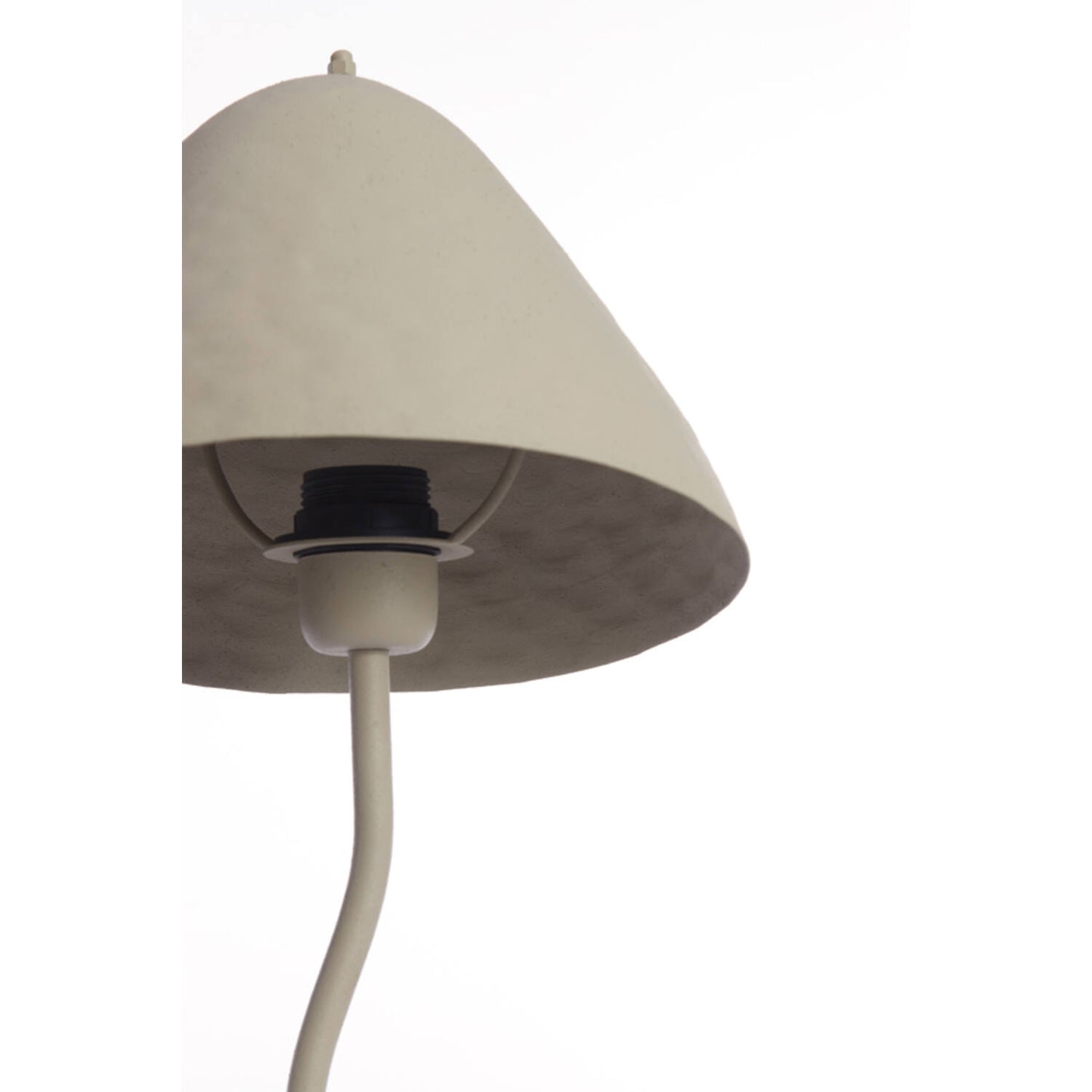 Light & Living ELIMO Tafellamp Ø25x67 cm – Mat Lichtgrijs – Modern Metaal – E27