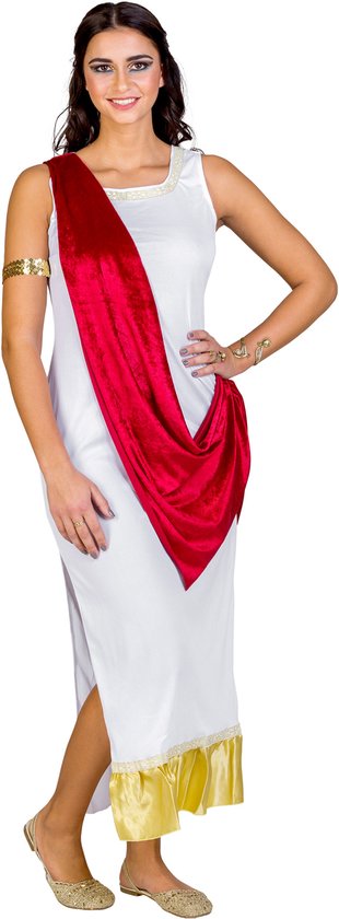 Dressforfun vrouwenkostuum Olympische godin Aphrodite L - verkleedkleding kostuum halloween verkleden feestkleding carnavalskleding carnaval feestkledij partykleding - 300320