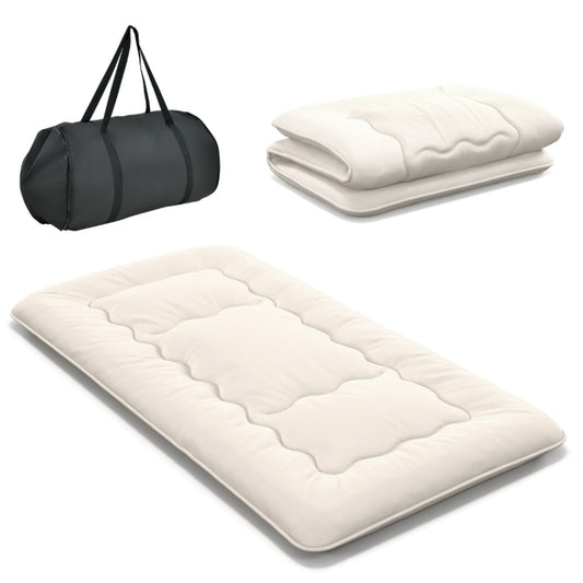 Coast Vloermatras – Wasbaar & Oprolbaar – 200 x 90 x 10 cm – Beige