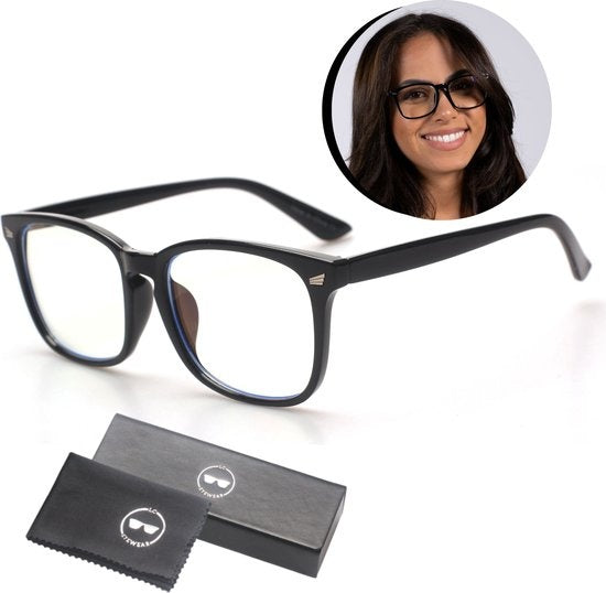 LC Eyewear Computerbril – Blue Light Bril – Blauw Licht Filter – Unisex – Zwart