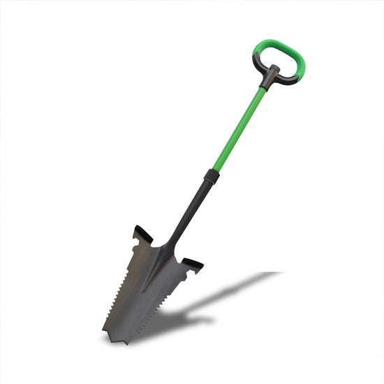 Hammersmith RayzerShovel All-in-One Spade - Tuiniersschop voor harde, steenachtige grond - Schop met wortelzaag en soft-touch handvat - Extra brede profielrand - Tuinschop - Mail Order Edition