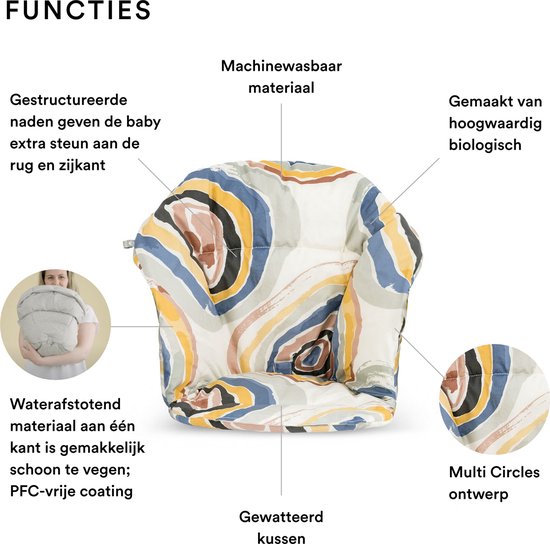 Stokke® Clikk™ Kussen - Multi Circles