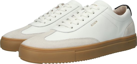 Blackstone SLATE HARPER - DG516 Wit Zwart - Sneaker (laag) - Heren - Wit - Maat: 45