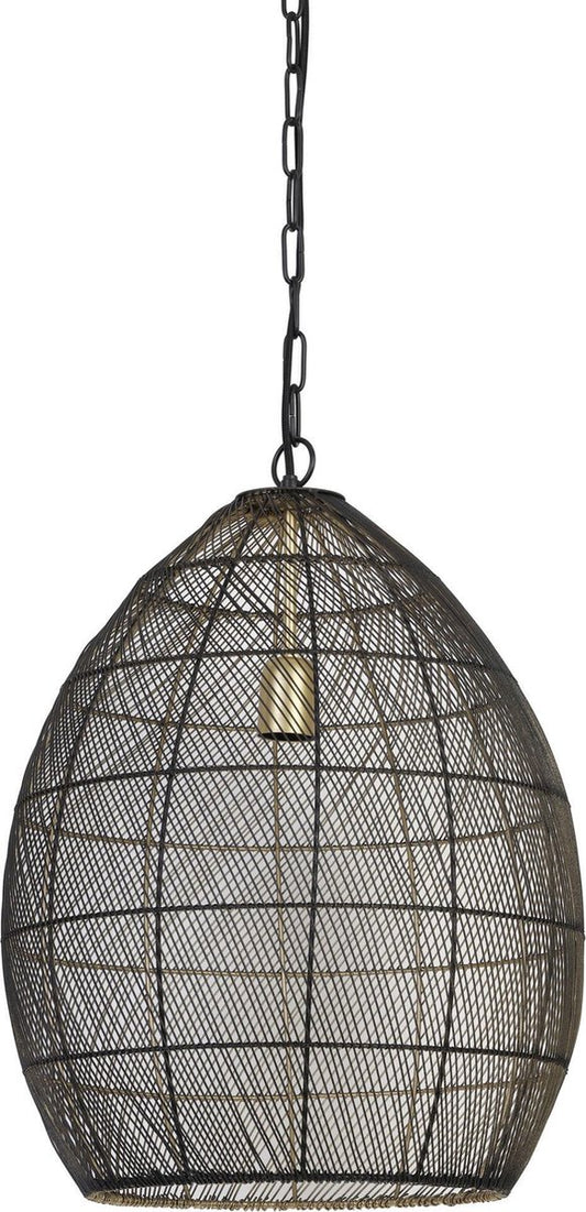 Light & Living Hanglamp Meya - Zwart - Ø40cm - Modern - Hanglampen Eetkamer - Slaapkamer - Woonkamer