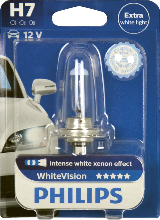 Philips Autolamp White Vision H7 12 Volt 55 Watt Per Stuk