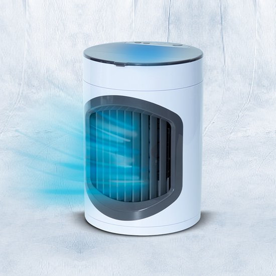 Livington SmartChill wit - draagbare luchtkoeler - waterkoeling - luchtkoeler - 3 snelheden - voor 12 uur koeleffect