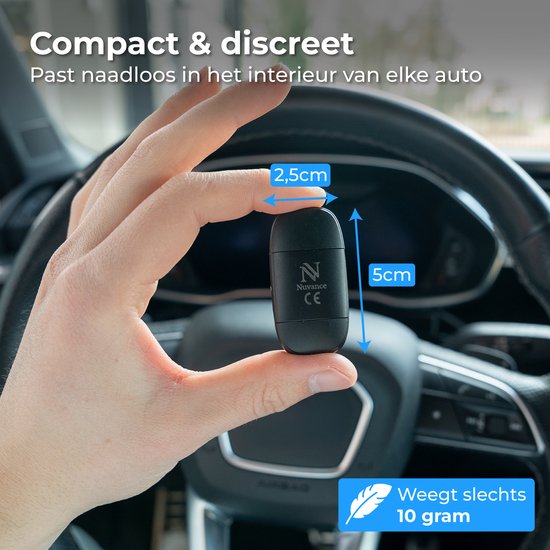 Nuvance CarPlay Dongle - Geschikt voor Android Auto & CarPlay - 2in1 - Bluetooth Dongle - CarPlay Draadloos - USB & USB C