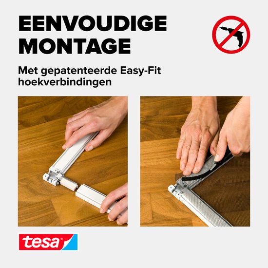 tesa ALU COMFORT 55195-00002-00 Vliegenhor (b x h) 1200 mm x 1500 mm Wit 1 stuk(s)