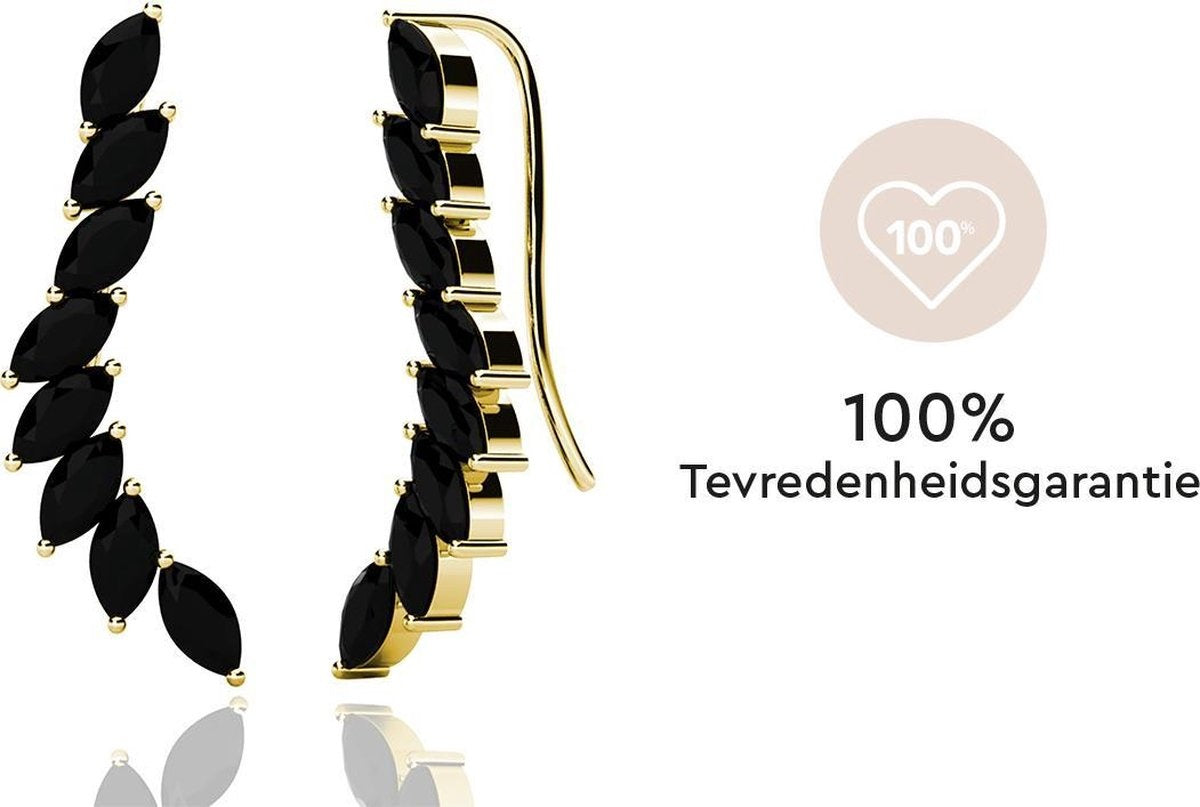 Yolora - Dames Oorbellen van Kalpa Camaka Kristallen - 18K Geelgoud Verguld - In Exclusieve Geschenkverpakking