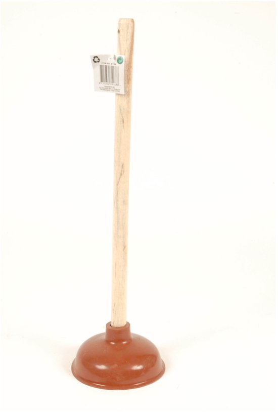 Basic Rubberen Ontstopper Met Houten Steel
