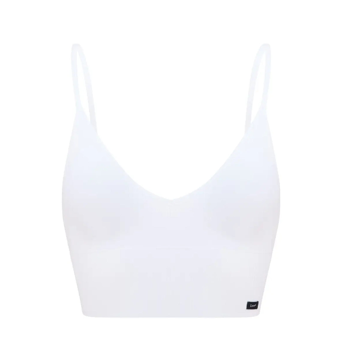 Lee mouwloze longline croptop Flora - wit - maat S