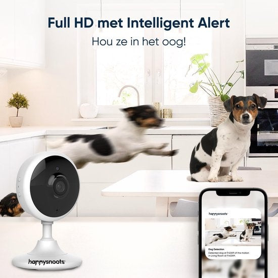 1080P Huisdiercamera met App - Hondencamera met Petcam - Dog & Pet Camera Hond - Huisdier Camera voor Honden & Dieren