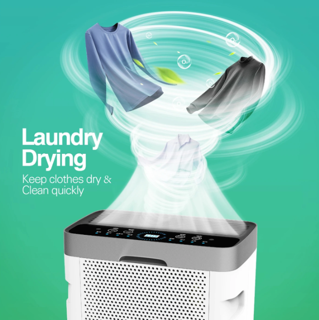 Humsure Luchtontvochtiger 16L/dag - 25m² - Timer - Wielen - Wit