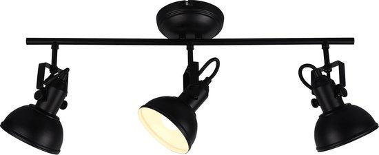 REALITY GINA - Spot - Zwart mat - excl. 3x E14 40W
