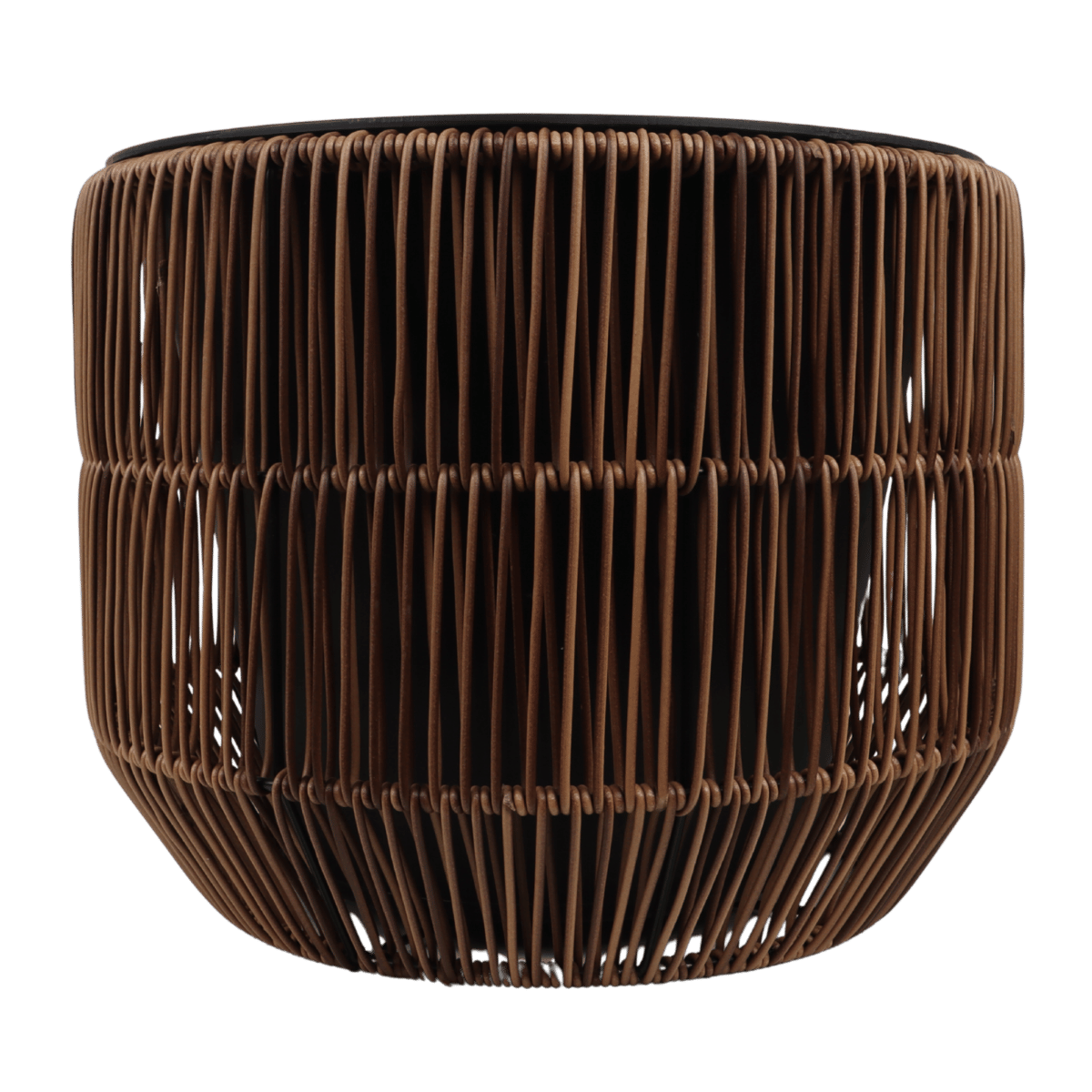 Mica Decorations Pot Peta Rond - Donkerbruin - 20x22 cm