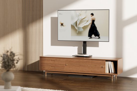 VDD Gaming - TV standaard - Tv voet universeel - Tv standaard voet - Tv statief - Tv houder - Tv voet standaard - Tv vloerstandaard - Tv beugel - Monitor standaard - Televisie standaard - Draaibaar & In hoogte instelbaar - Voor 37 tot 75 inch