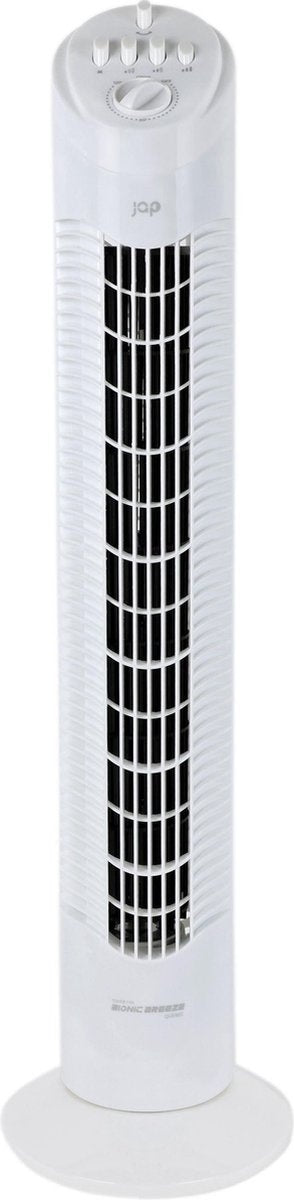 JAP Appliances Quebec - Energiezuinige (50W) Ventilator met timer - Torenventilator met 3 snelheden - Wit