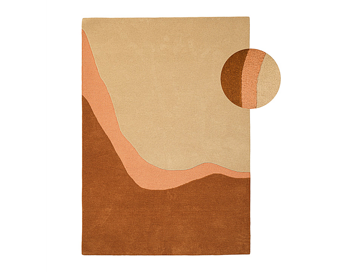 Brinker by FonQ Desert Wollen Vloerkleed 200 x 290 cm – Ochre Pink
