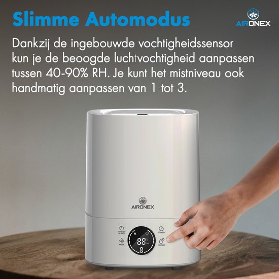 AironexLuchtbevochtiger Aironex 6 Liter - Luchtbevochtigers - Humidifier