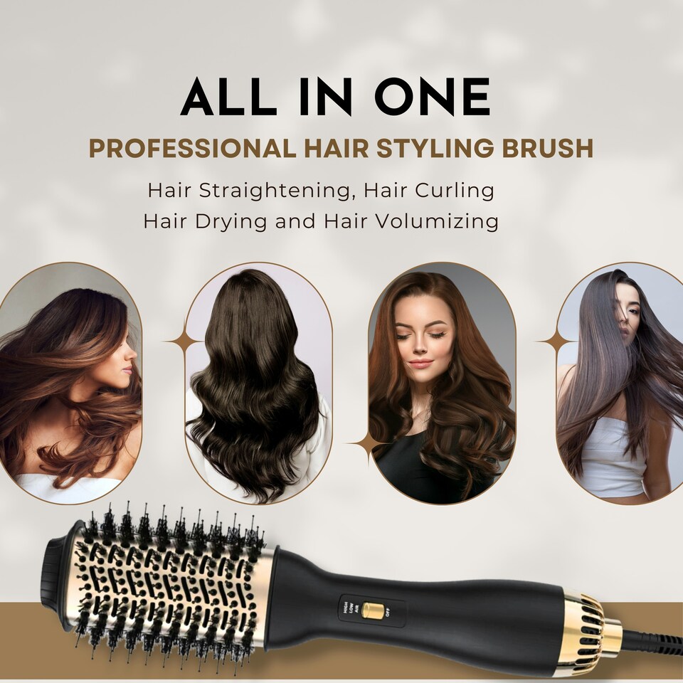 ERTH SKINCARE All-in-One Professional Haar Styling Borstel