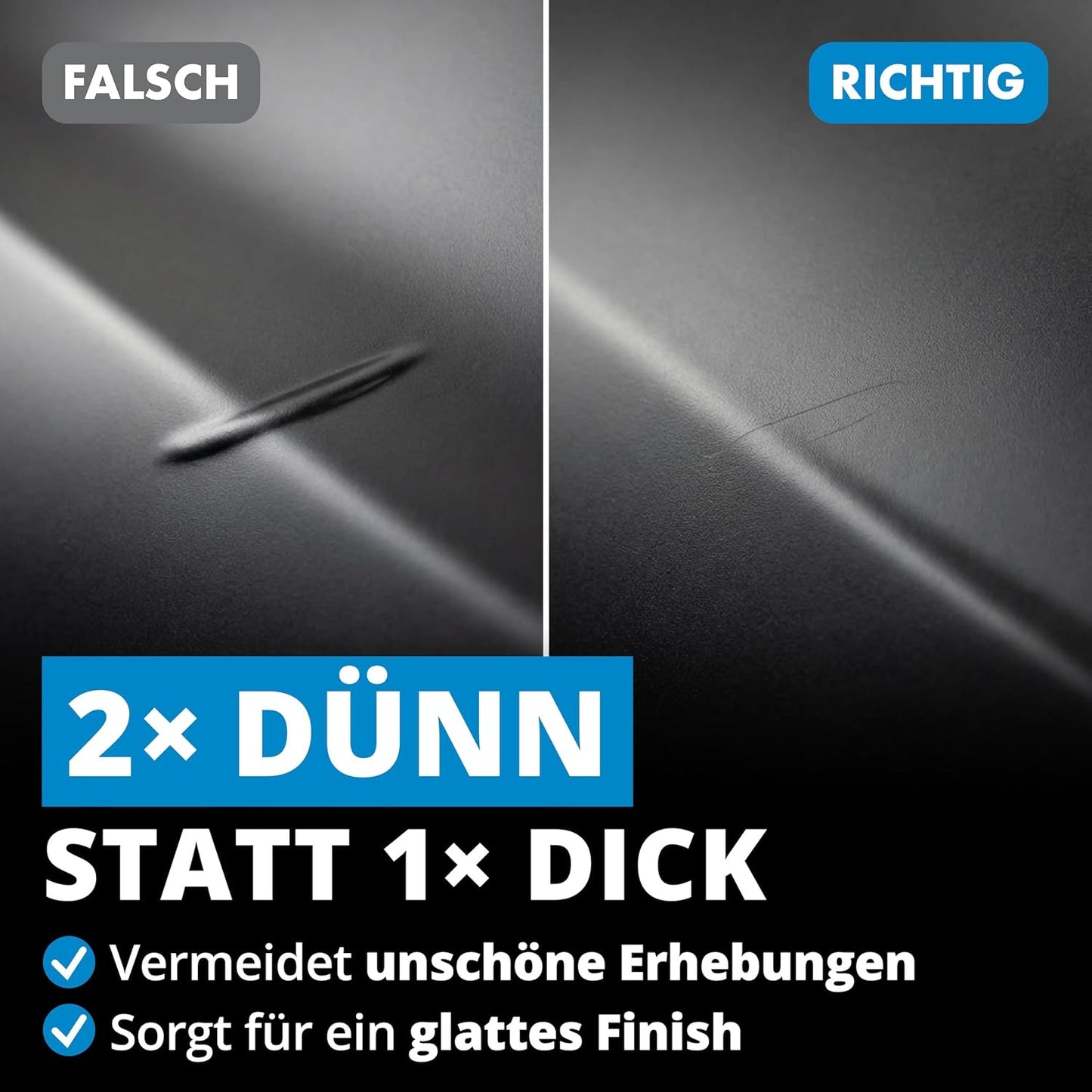 LICARGO Lackstift Mat Zwart 12 ml - Auto, Velgen, Fiets en Metaal