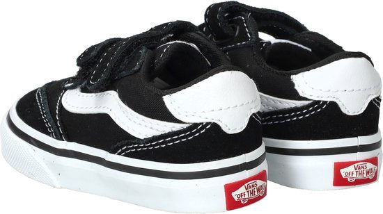 Vans Brooklyn LS V SUEDE/CANVAS ZWART/WIT Uniseks Sneakers - ZWART/WIT - Maat 23,5