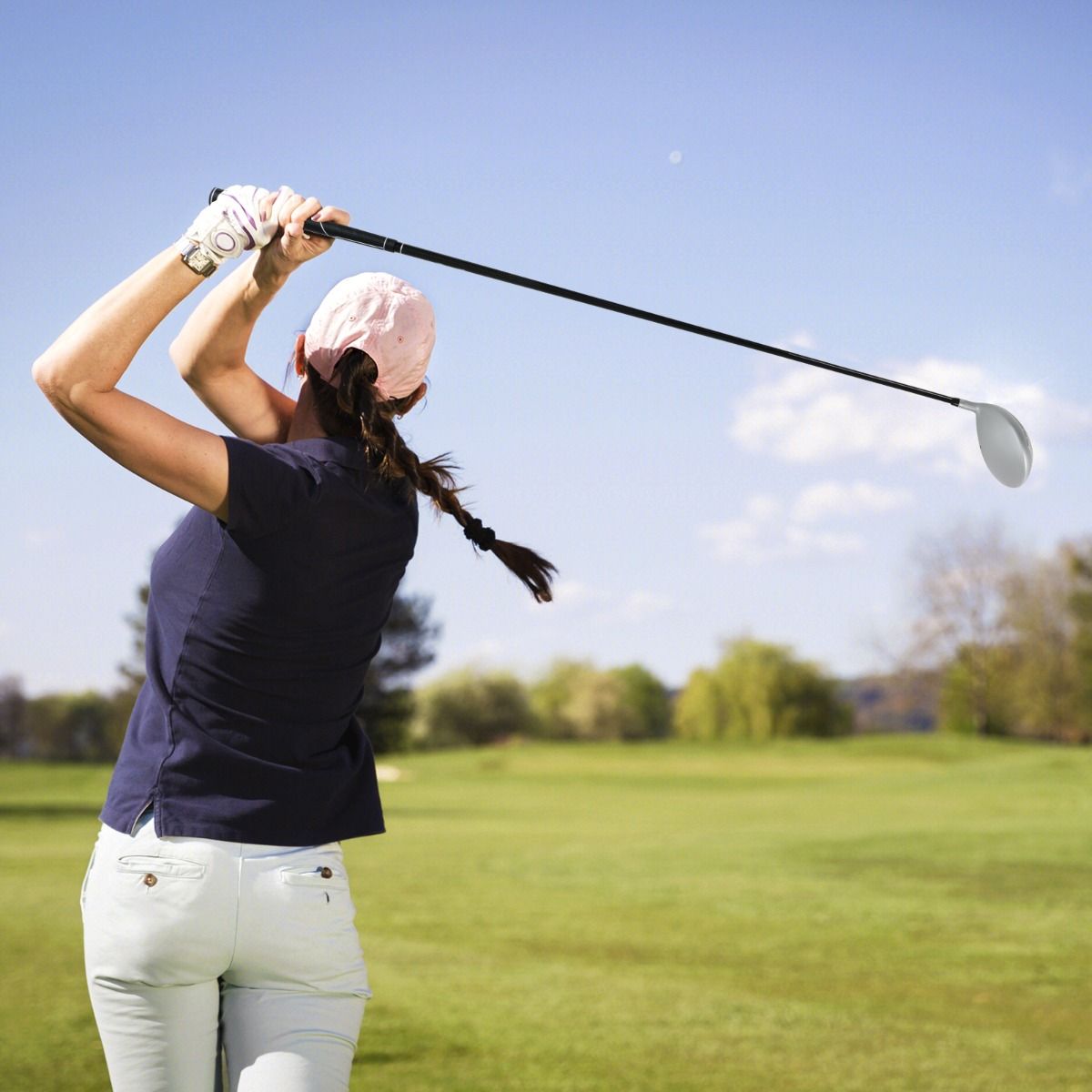 Coast Golfdriver voor Dames - 460 cc Aluminium Clubhoofd - Grafiet Shaft - Zwart en Zilver