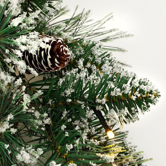 Black Box Trees Vandans Guirlande met LED Verlichting - L270 cm - Groen Frosted