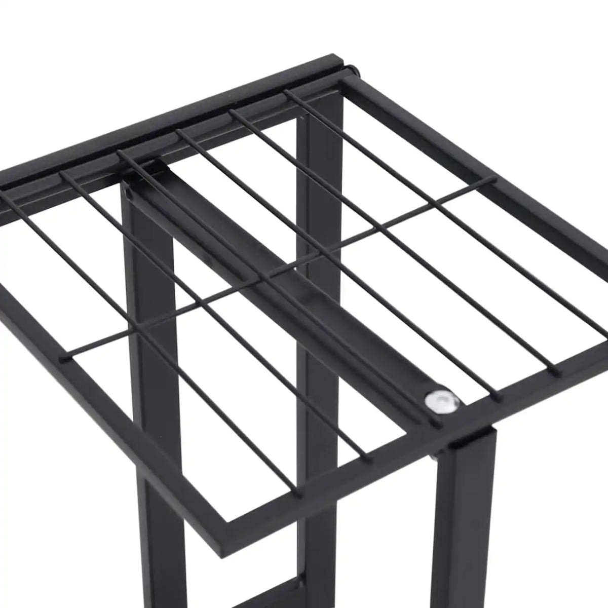 Minghou Plantenstandaard - 4 Niveaus voor 5 Potten - 22,1 × 42,9 × 76 cm - Zwart