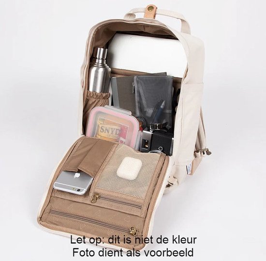 Doughnut laptoprugzak / Rugtas / Schooltas - 14 inch - Macaroon Reborn - Denim