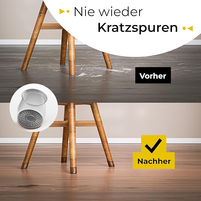 five Dots Stoelpootdoppen 32 stuks / set middel