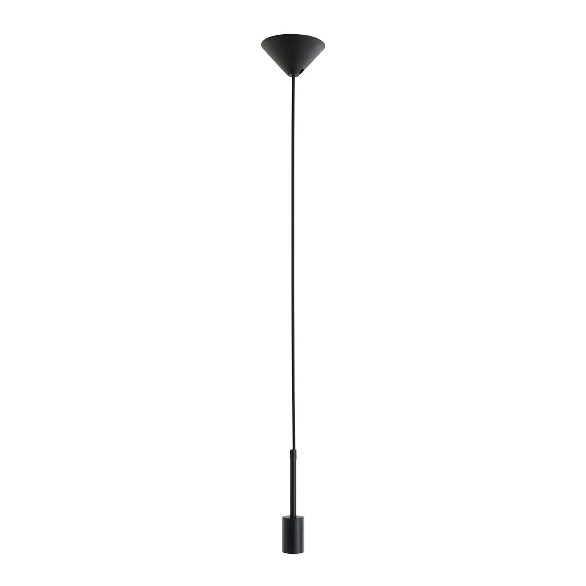 Hanglamp Minimalics 2701ZW Zwart - Verstelbaar in hoogte (42-170 cm) - Kunststof, Metaal - Mexlite