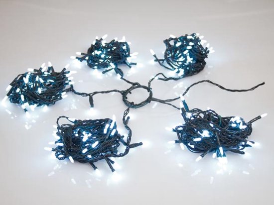 Speed Light LED - 330 leds - wit - groene kabel - modulator - 24 V (voor bomen tot 240 cm)