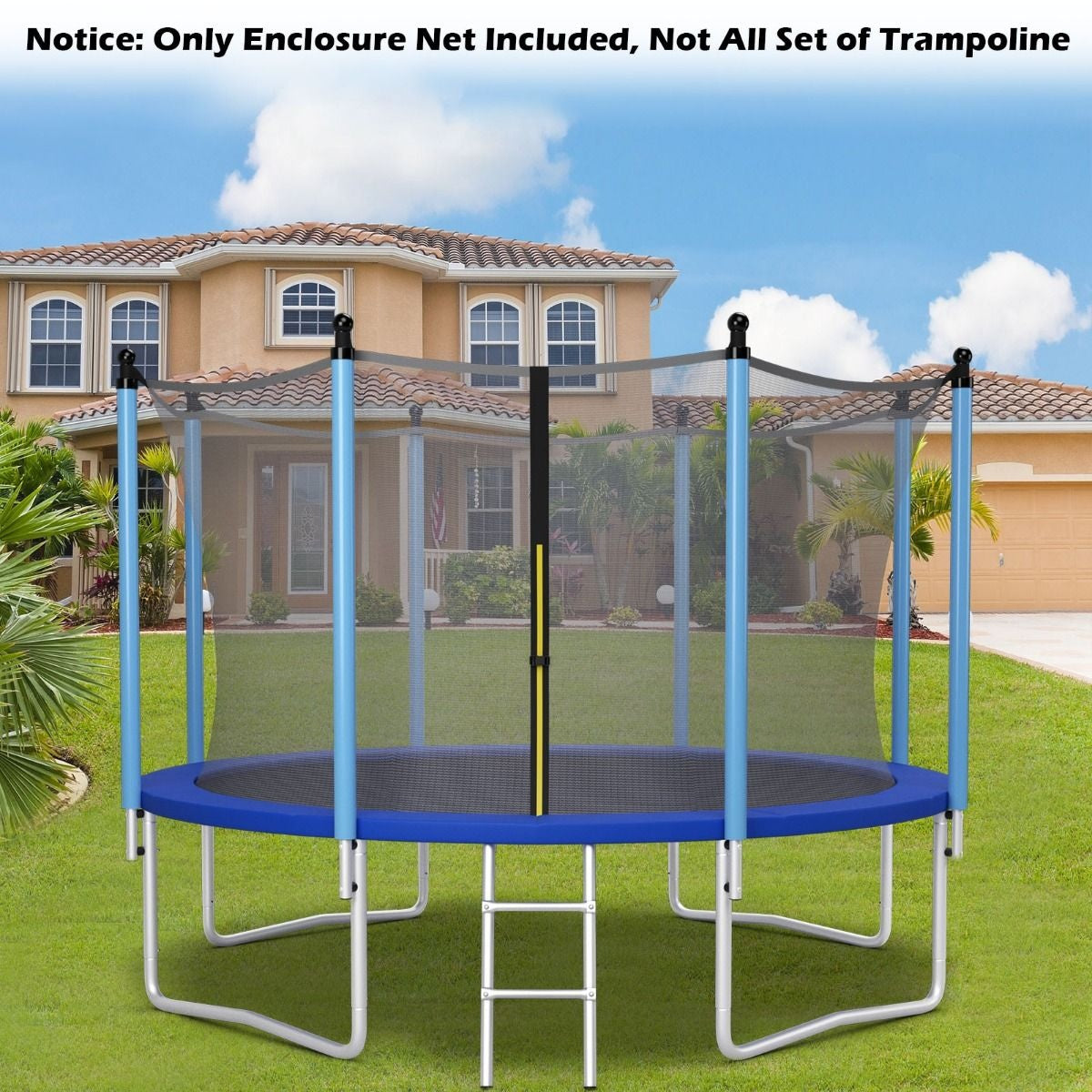 Coast Veiligheidsnet voor Trampoline - Ø366 cm - Blauw