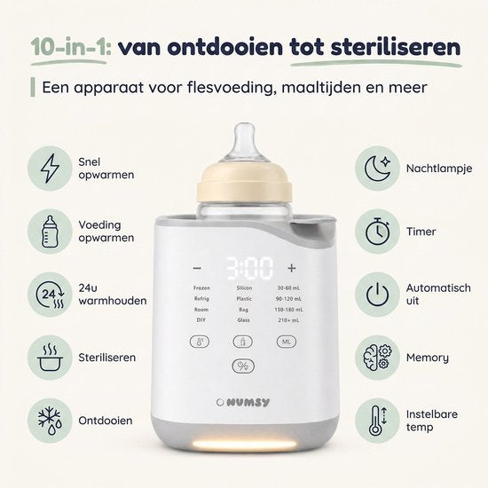 Numsy HeatPod Pro Flessenwarmer - Melkverwarmer