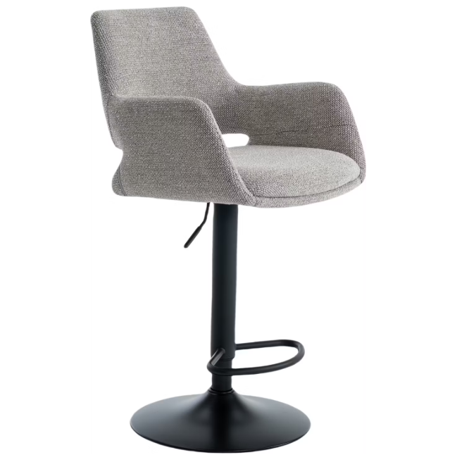 Criks Design Monza Barkruk Taupe – 2 Stuks, In Hoogte Verstelbaar 93-115 cm, 360° Draaibaar
