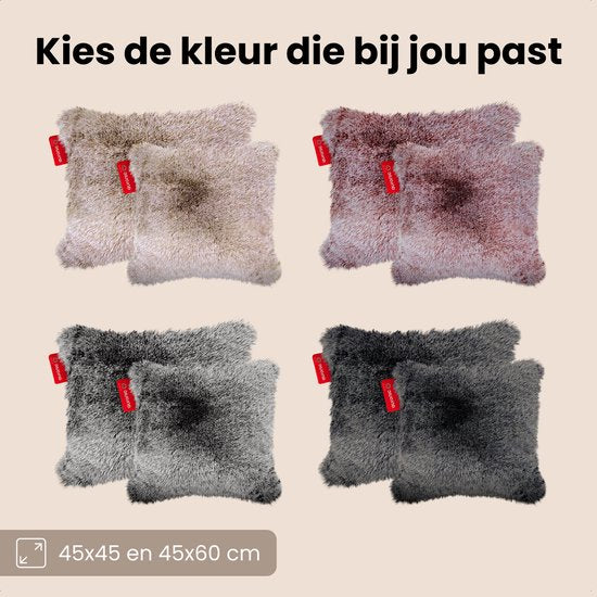 Auronic Warmtekussen - Teddy - 45x60 - Draadloos - Oplaadbaar - Elektrisch kussen - Infrarood - Taupe