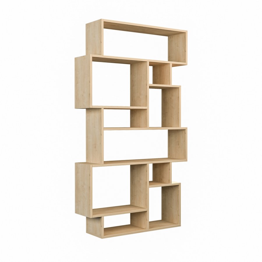 Funzi Living Karmato Boekenkast – Sonoma Eiken – Melamine Spaanplaat