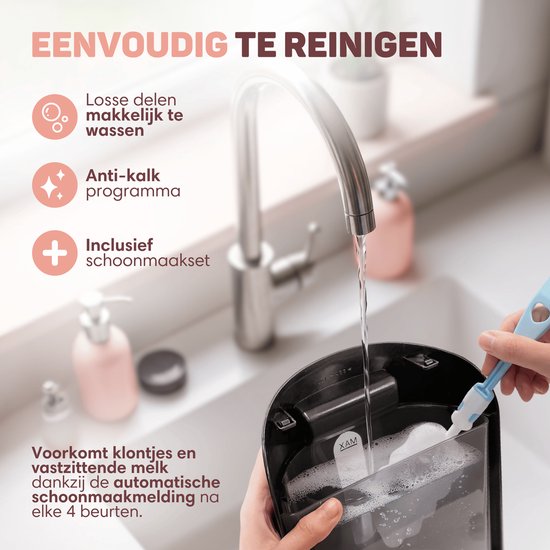 Vulpes Goods® BabyCare - Baby Fles Maker Automatisch - Baby Formula Maker PRO - Flesvoeding Apparaat - Automatische Flessenbereider - Baby Melkmachine - Incl. Schoonmaakset