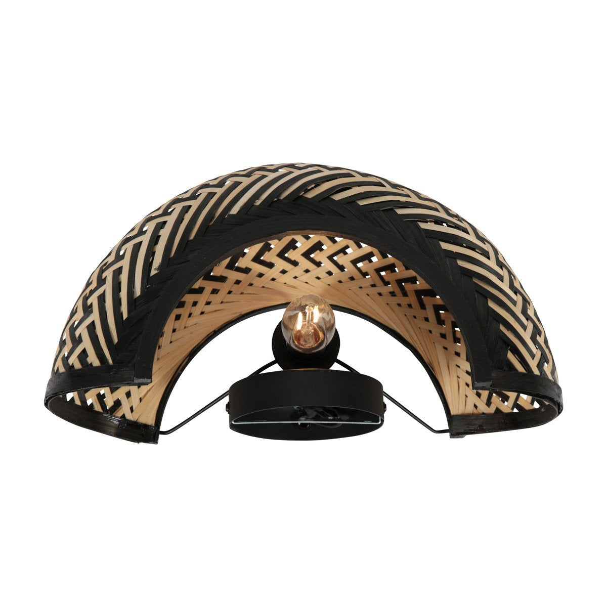 Anne Lighting - wandlamp - MAZE - naturel - bamboe - bedlampje - E27 - 4400BE