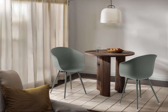 Feel Home Luxe kuipstoel voor buiten set van 2 – MOSS Grey – 52,5 × 58,5 × 80 cm