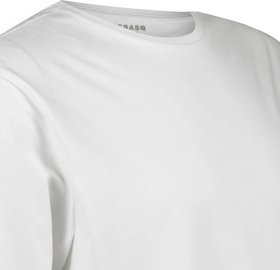 LEBASQ - Miles' T-shirt voor heren - 3 pack - Ronde Hals - Extra lang - Geschikt als Ondershirt - Wit - XXL - Katoen