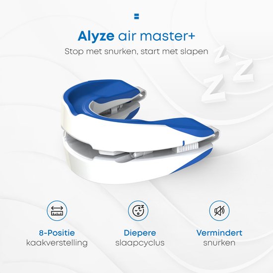 Anti Snurk Beugel - PRO+ - Incl. doosje & Ebook - Verstelbaar - Voor een goede nachtrust - Bitje Knarsertanden - Knarsbitje - Transparant BPA vrij - Alyze