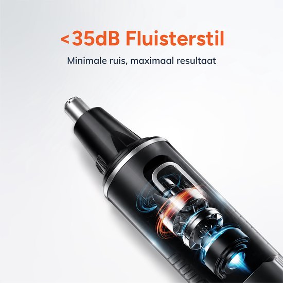 Skoov 3-in-1 Neustrimmer PRO - Draadloos - Oor - Wenkbrauw - Trimmer - Mannen - Heren - Vrouwen - Waterdicht - Zwart