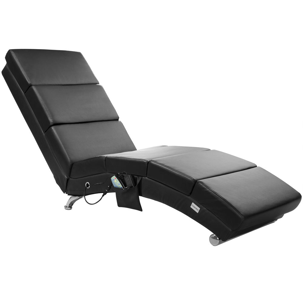Casaria Relaxfauteuil - Massage en Verwarmingsfunctie - Zwart