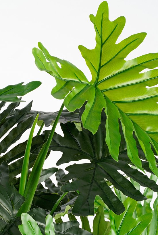 Mica Decorations Philodendron Kunstplant - H120 x Ø80 cm - Groen