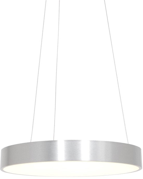 Hanglamp Ringlede 2695ZI Zilver rond 48cm, hoogte verstelbaar, gemaakt van kunststof en staal, Steinhauer modern design voor binnengebruik