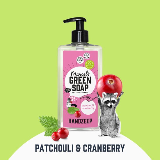 Marcel's Green Soap Handzeep - Patchouli & Cranberry - 500ml