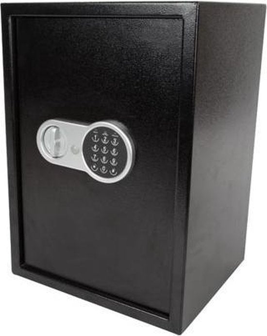Perel Elektronische kluis, met cijferslot, 1 legbord, inclusief noodsleutel en bevestingsmateriaal, 50 x 35 x 31 cm, 14.5 kg