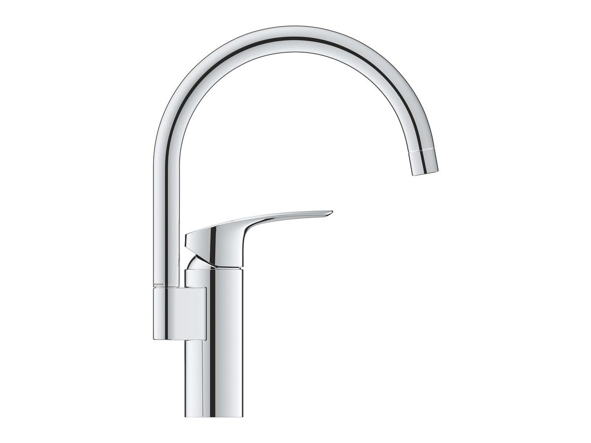 Grohe Via Keukenkraan - Eengreeps Mengkraan - Hoge C-uitloop 150° - Chroom